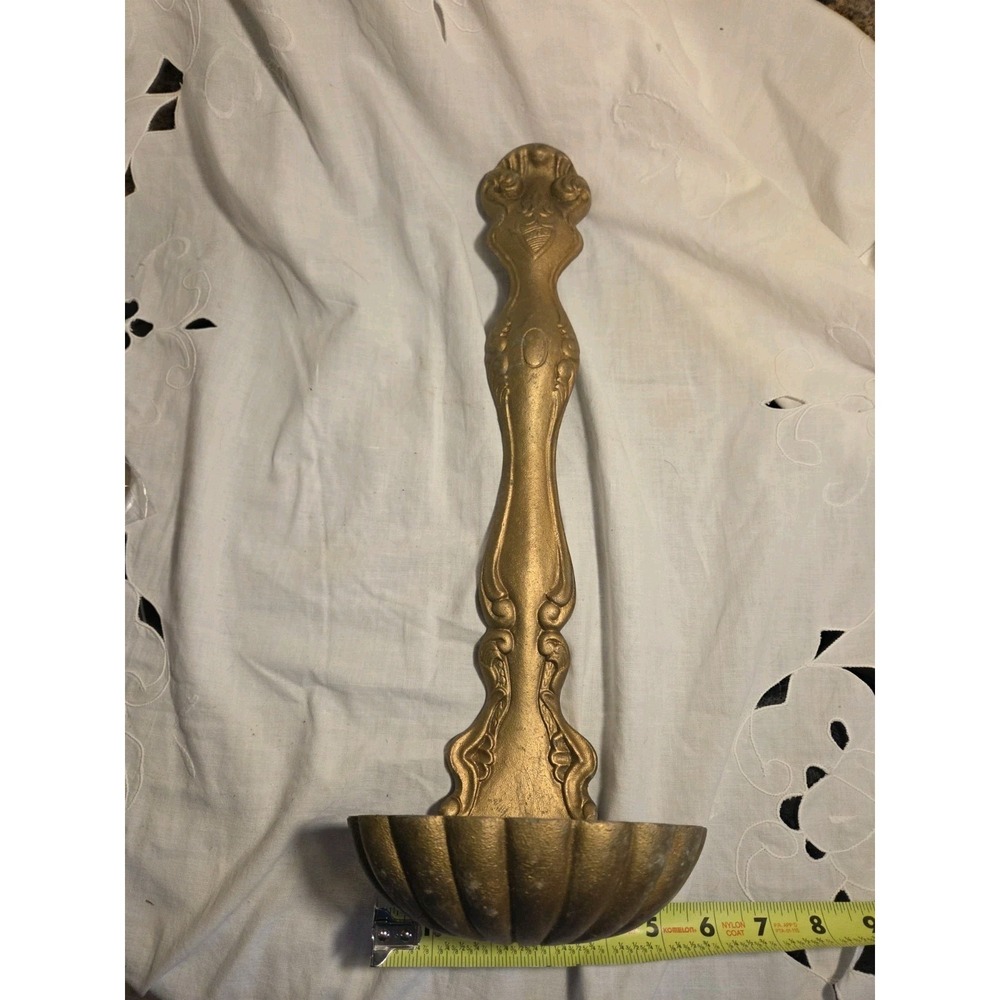 Vintage Cast Metal Ladle Mid Century Modern Wall Planter Or Decor